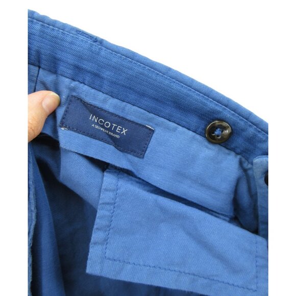 Incotex Pants 38 Chinolino Linen Blend Trousers Standard Fit 38X28 - Picture 9 of 14